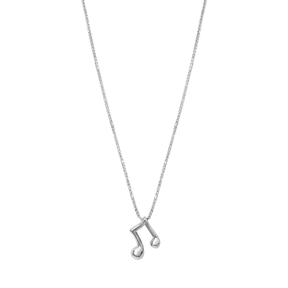 NWT Sterling Silver Music Note Necklace – 18" Chain – Meaningful Everyday Jewelr